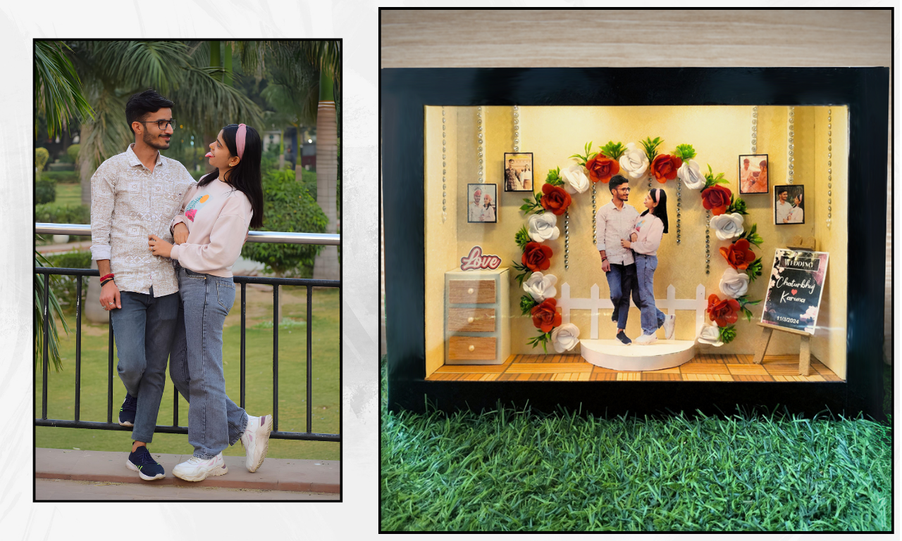 Wedding & Anniversary Miniature Decorative Frame - Image 2